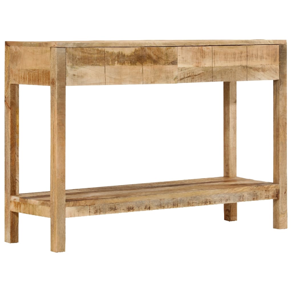 Console Table with 2 Drawers 110x35x75 cm Solid Wood Mango