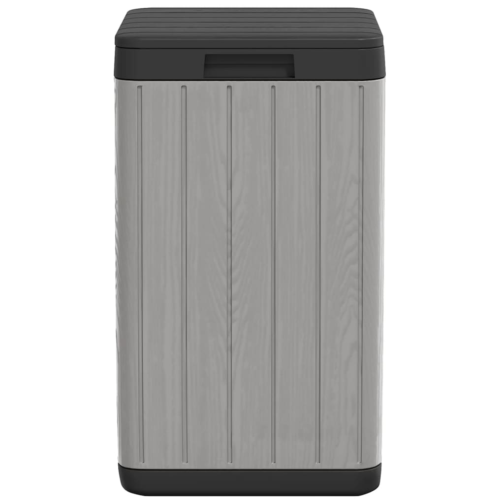 Outdoor Garbage Bin Grey 38x38x65 cm PP