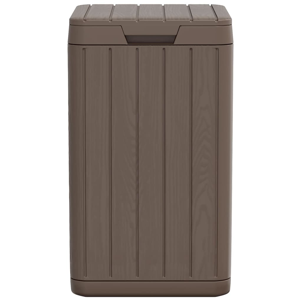 Outdoor Garbage Bin Brown 38x38x65 cm PP