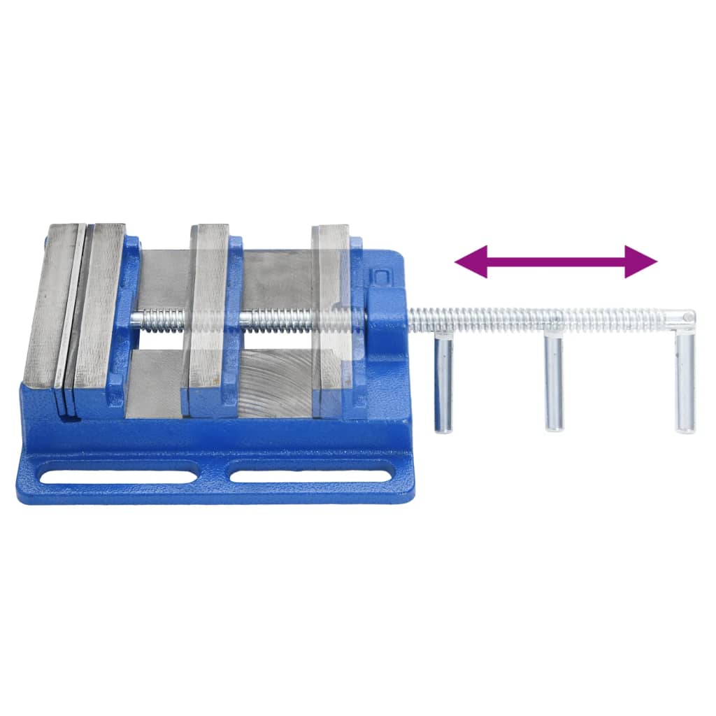 Drill Press Vise Blue 150 mm Cast Iron
