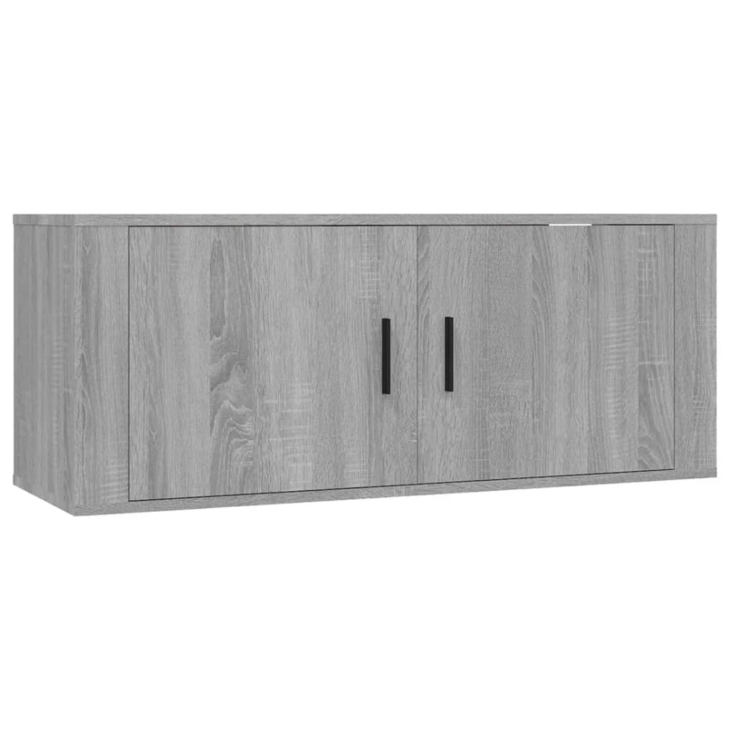 Wall-mounted TV Cabinets 2 pcs Grey Sonoma 100x34.5x40 cm