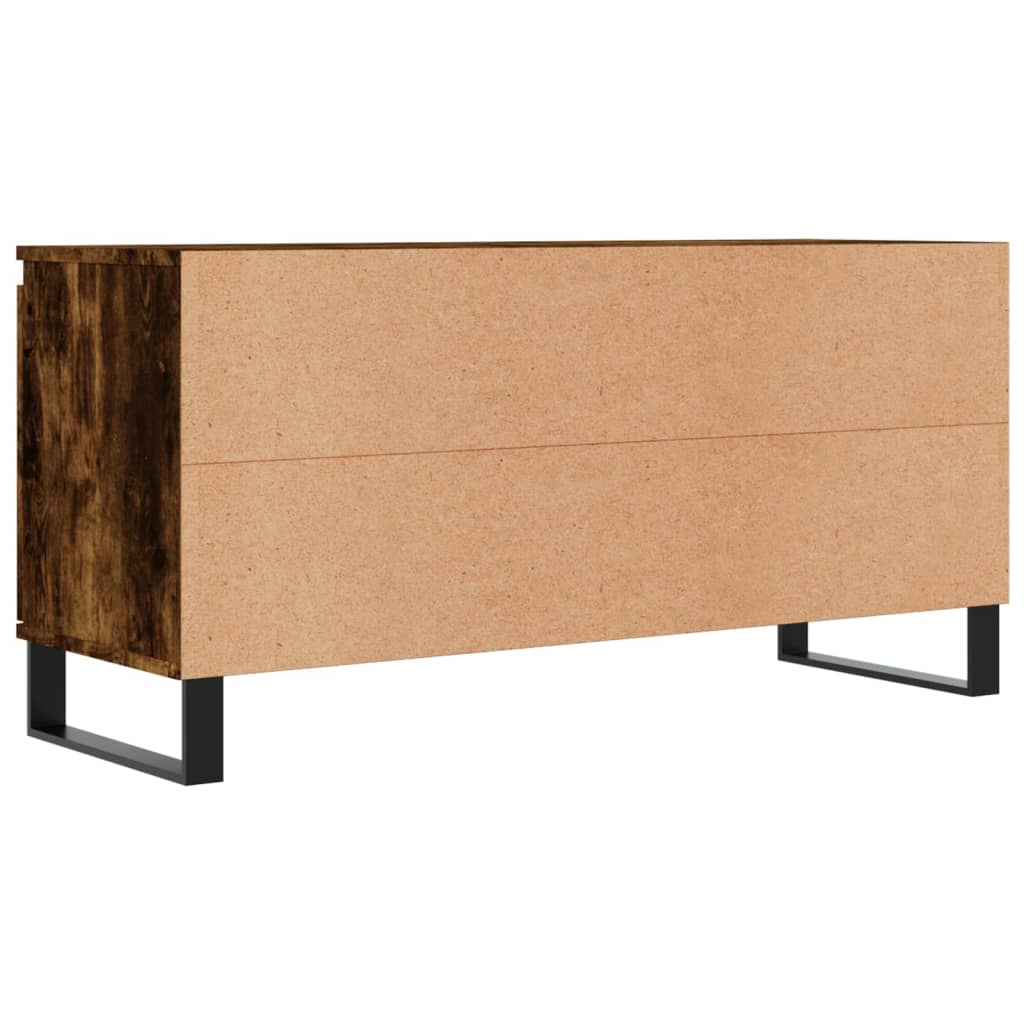 TV Cabinet Smoked Oak 104x35x50 cm Engineered Wood