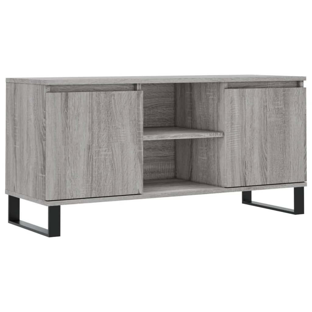 TV Cabinet Grey Sonoma 104x35x50 cm Engineered Wood