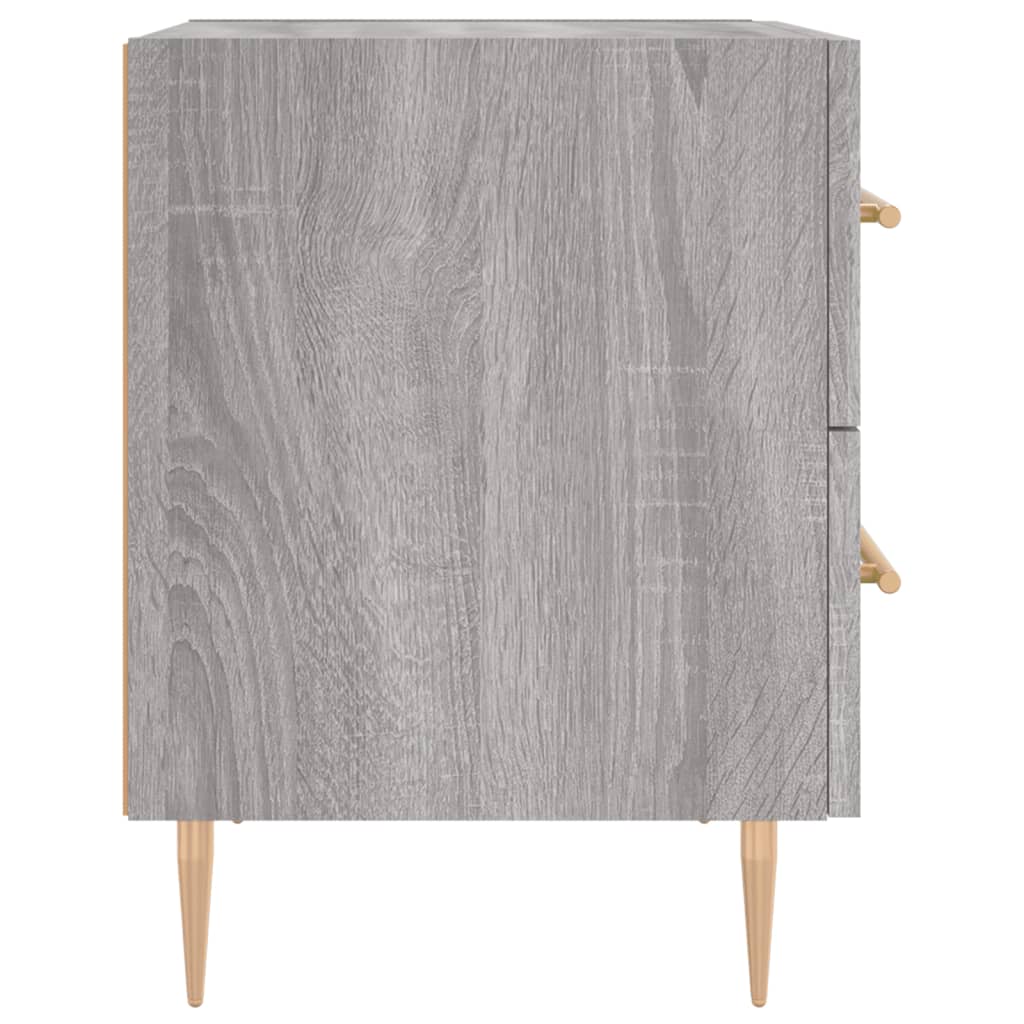 Bedside Cabinets 2 pcs Grey Sonoma 40x35x47.5 cm Engineered Wood