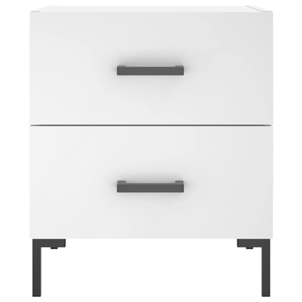 Bedside Cabinet White 40x35x47.5 cm Engineered Wood