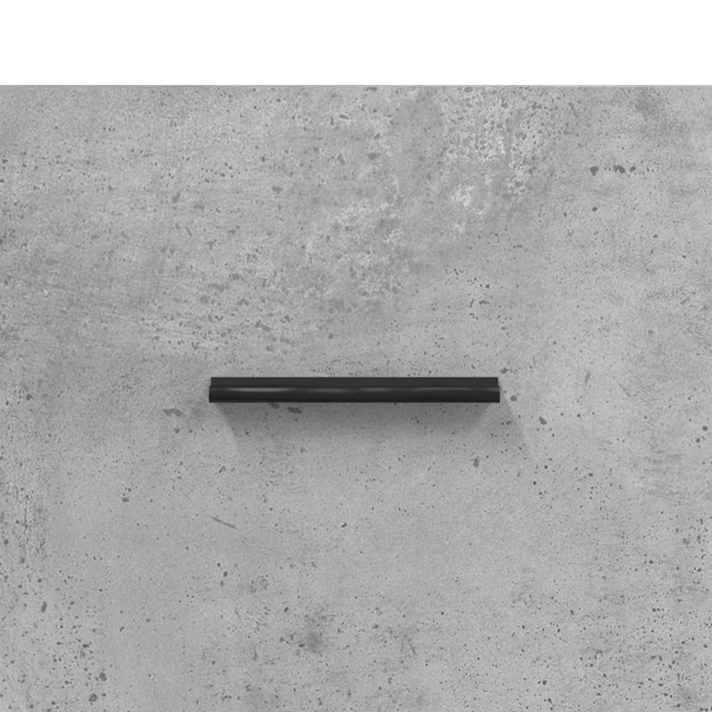 Bedside Cabinet Concrete Grey 40x35x47.5 cm Engineered Wood