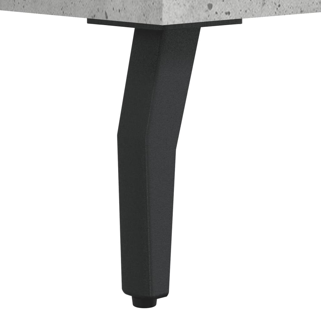 Bedside Cabinet Concrete Grey 40x35x47.5 cm Engineered Wood