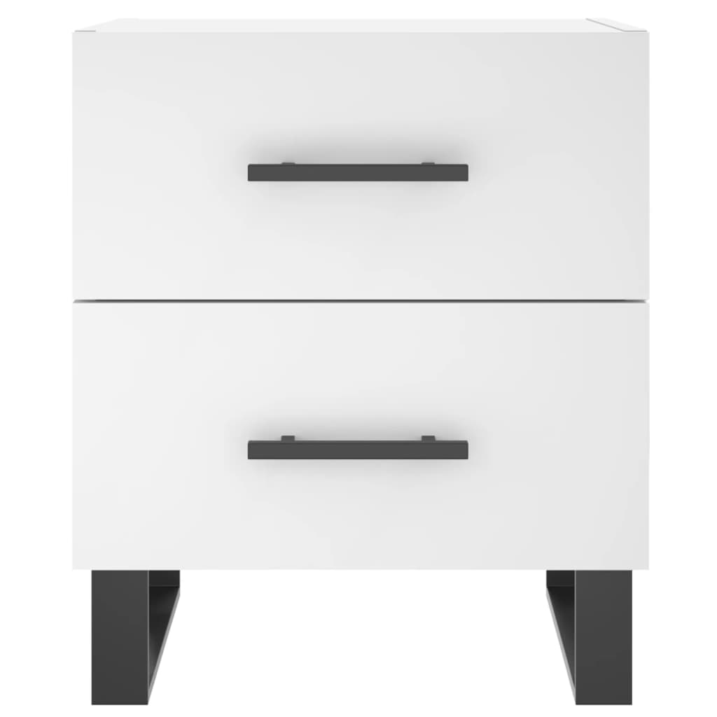Bedside Cabinets 2 pcs White 40x35x47.5 cm Engineered Wood