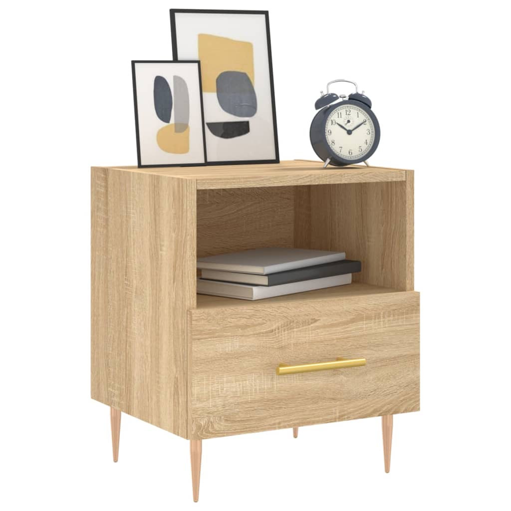 Bedside Cabinet Sonoma Oak 40x35x47.5 cm Engineered Wood