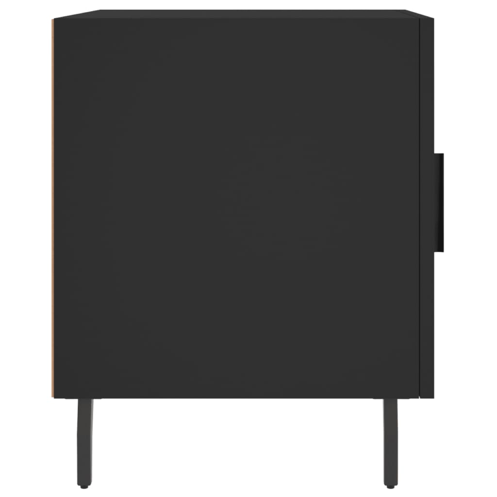 Bedside Cabinet Black 40x40x50 cm Engineered Wood