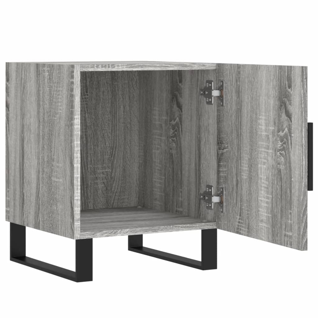 Bedside Cabinet Grey Sonoma 40x40x50 cm Engineered Wood