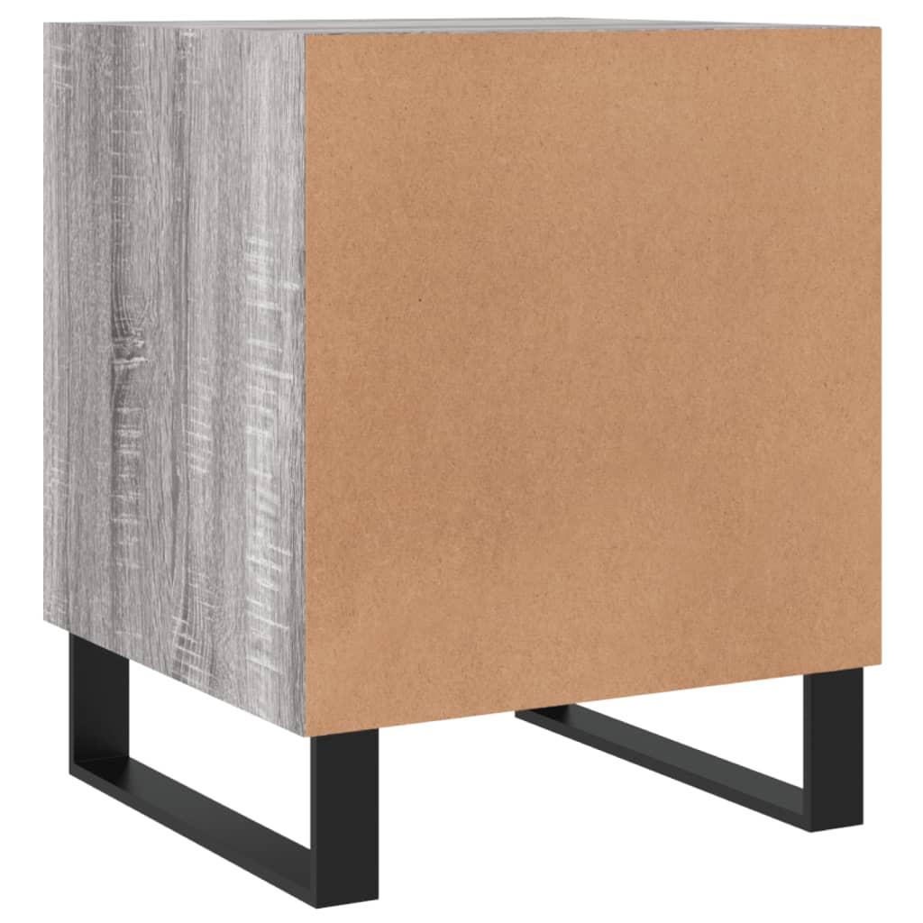 Bedside Cabinet Grey Sonoma 40x40x50 cm Engineered Wood