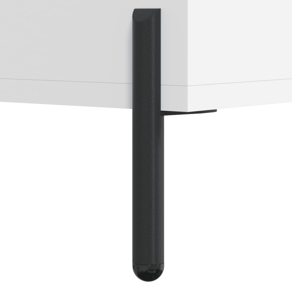 Bedside Cabinet White 40x40x66 cm Engineered Wood