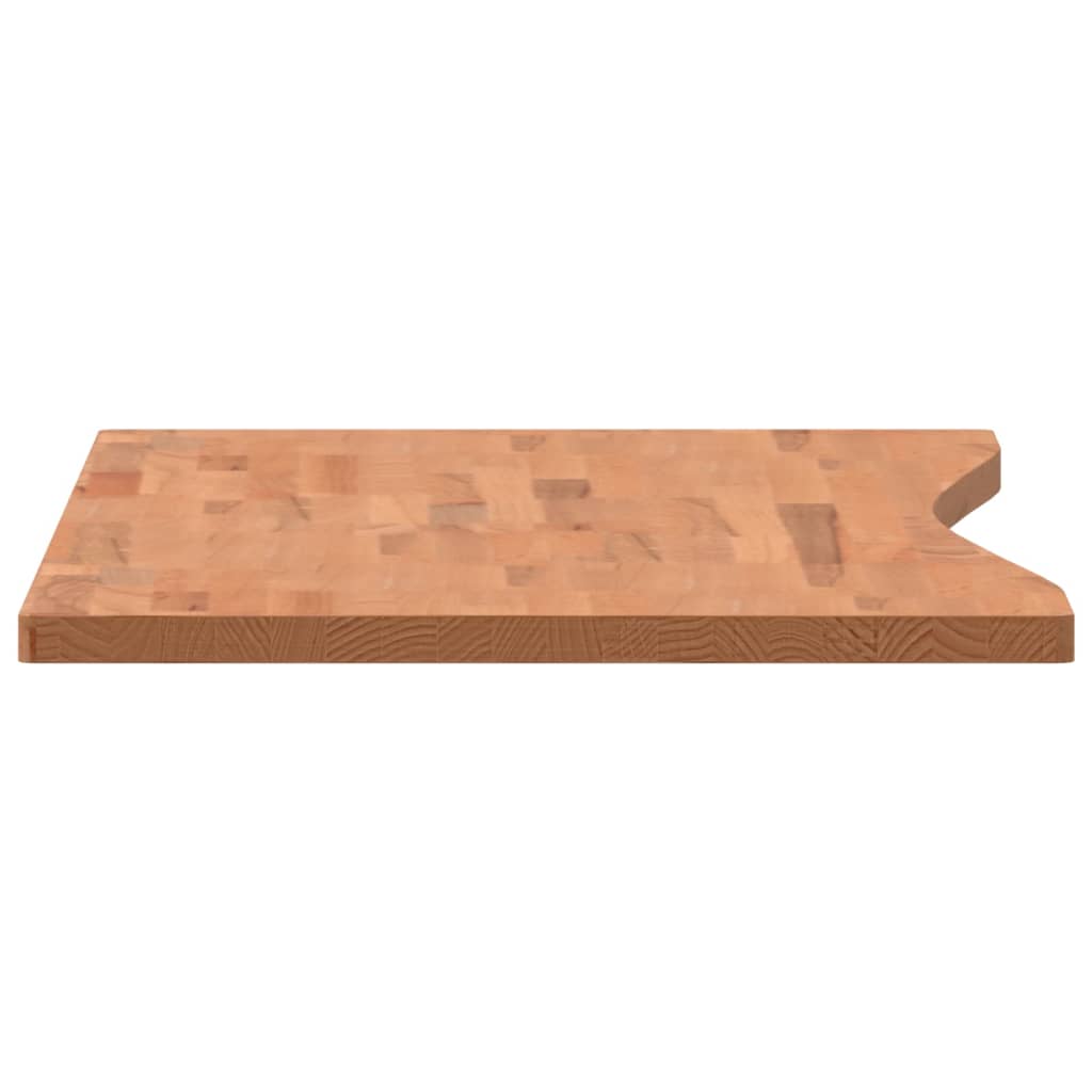 Desk Top 110x(50-55)x2.5 cm Solid Wood Beech