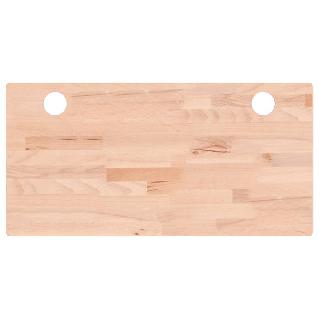 Desk Top 80x40x4 cm Solid Wood Beech