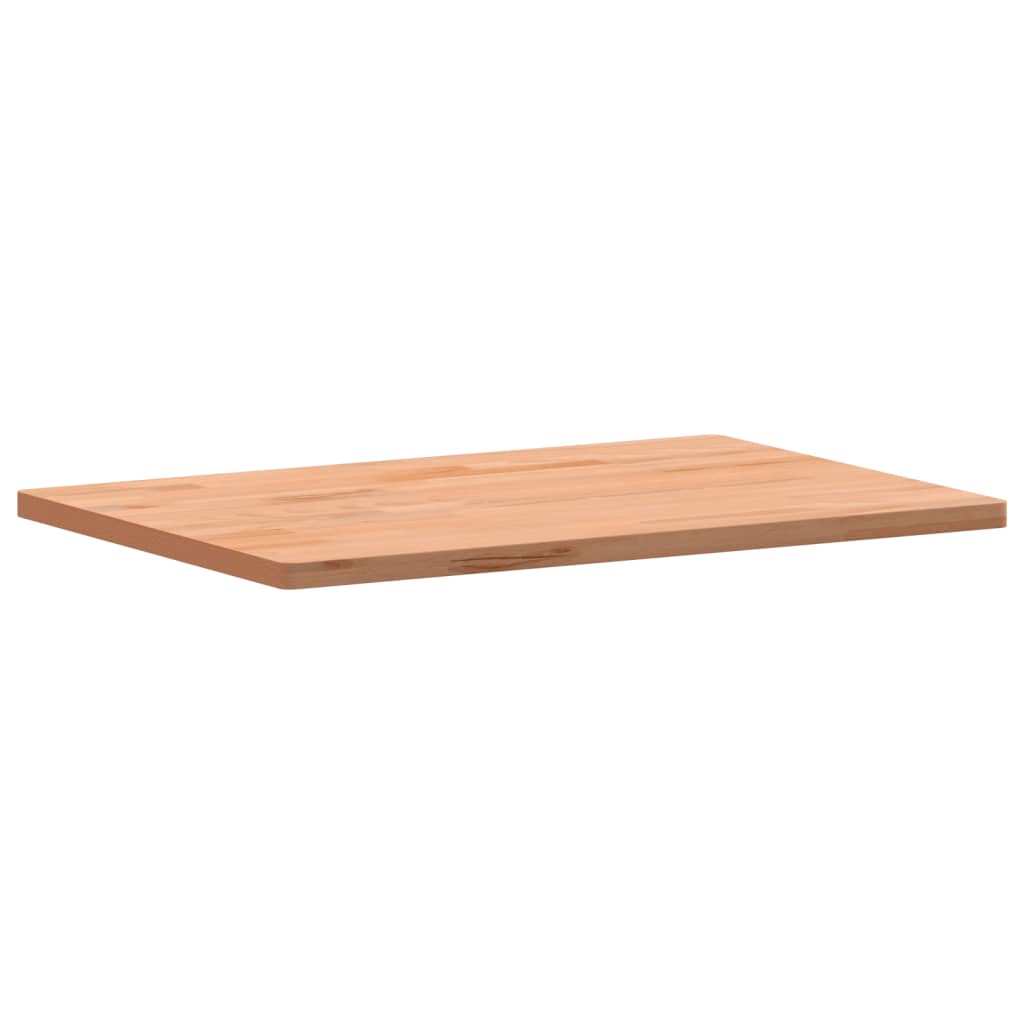 Desk Top 80x55x2.5 cm Solid Wood Beech