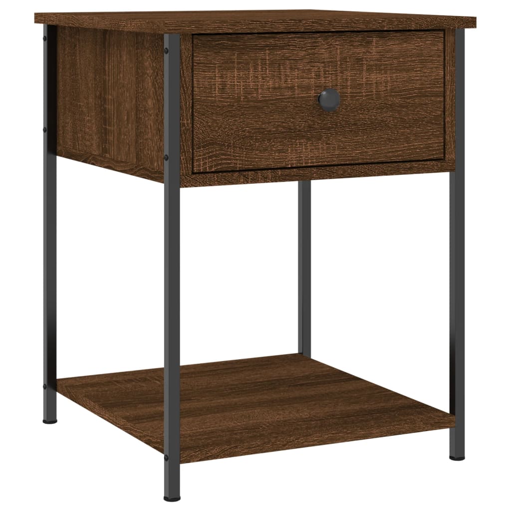 Bedside Tables 2 pcs Brown Oak 44x45x58 cm Engineered Wood
