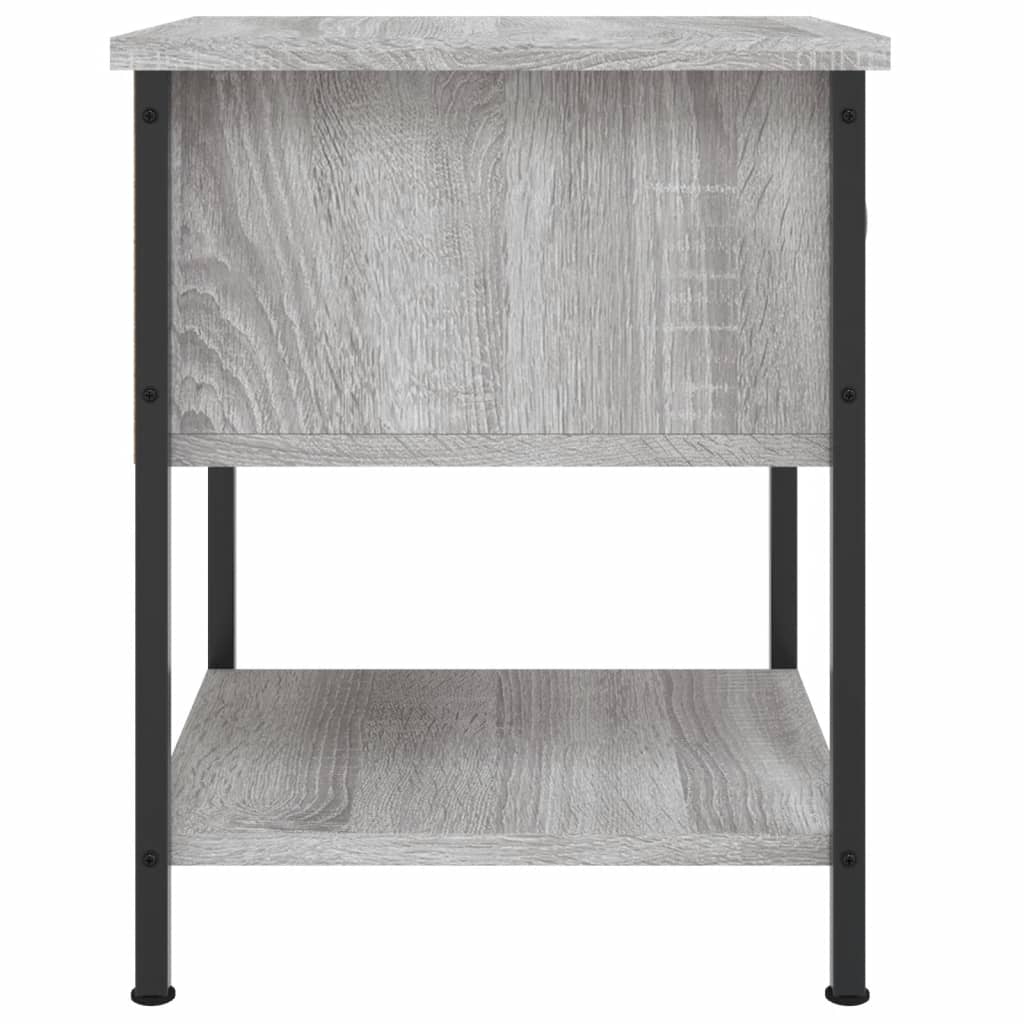 Bedside Table Grey Sonoma 34x35.5x45 cm Engineered Wood