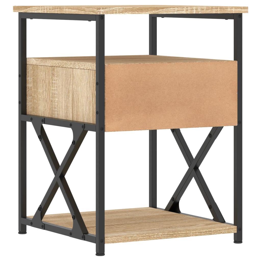 Bedside Cabinet Sonoma Oak 40x42x55 cm Engineered Wood