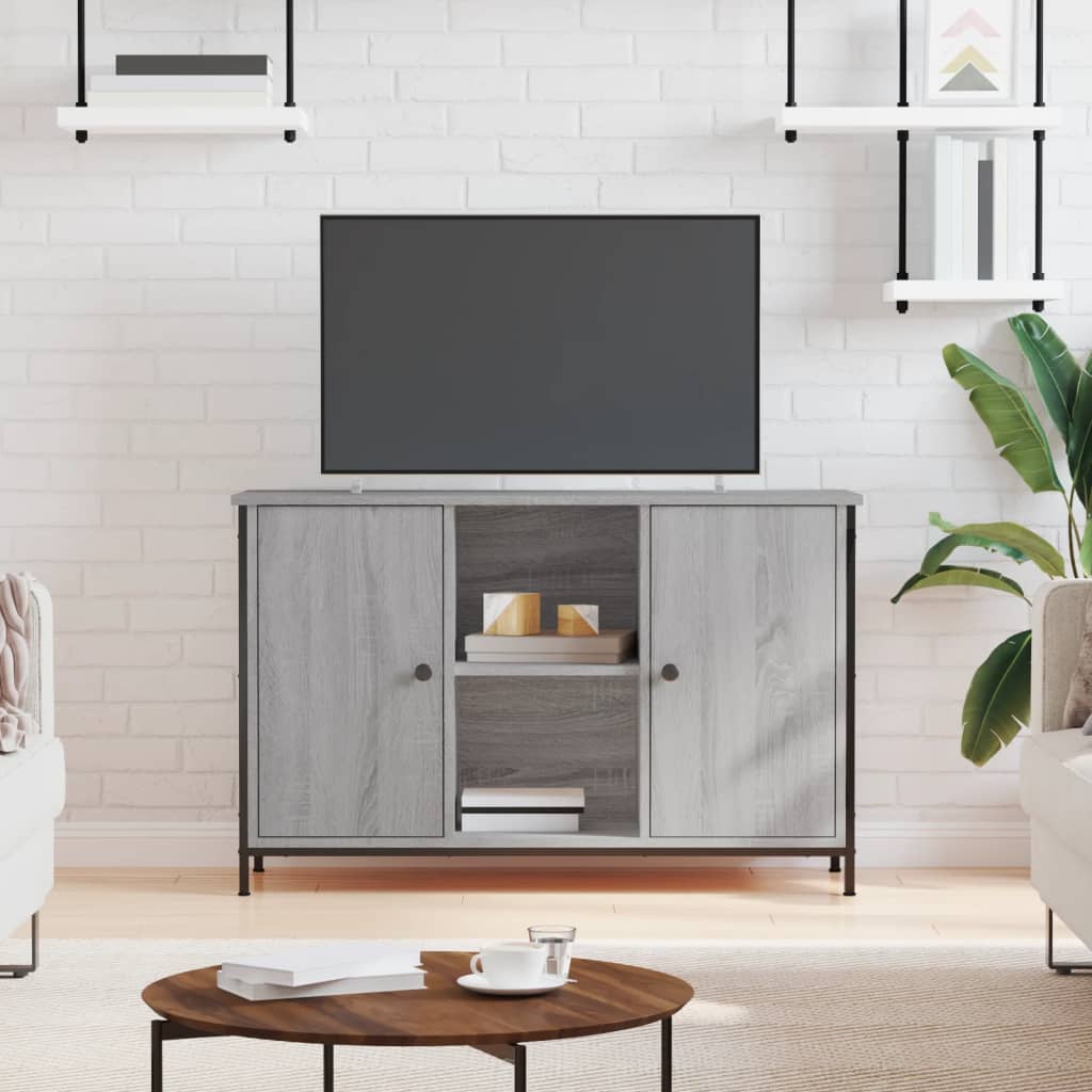 TV Cabinet Grey Sonoma 100x35x65 cm Engineered Wood