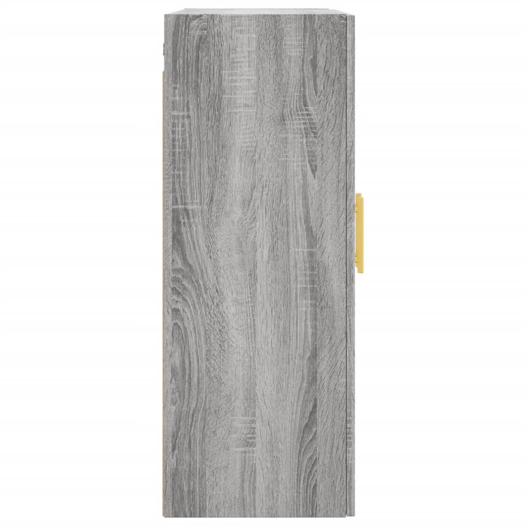 Wall Mounted Cabinet Grey Sonoma 69.5x34x90 cm