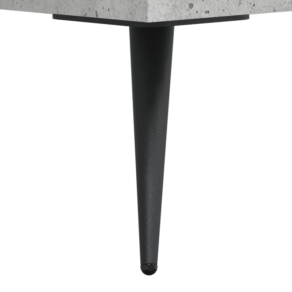 Desk Concrete Grey 140x50x75 cm Engineered Wood