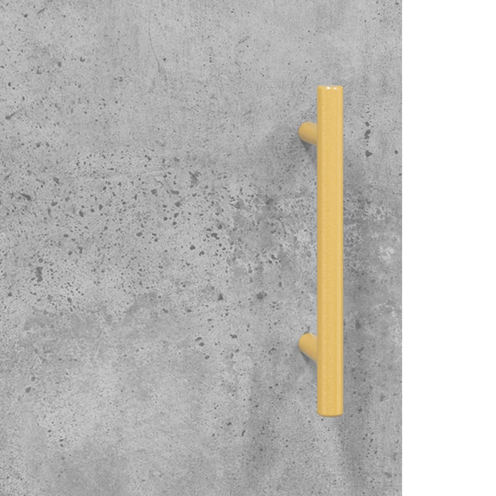 Desk Concrete Grey 140x50x75 cm Engineered Wood