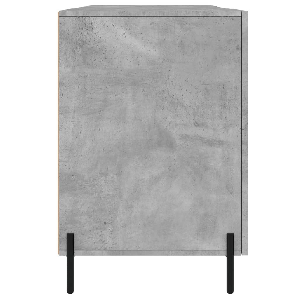 Desk Concrete Grey 140x50x75 cm Engineered Wood
