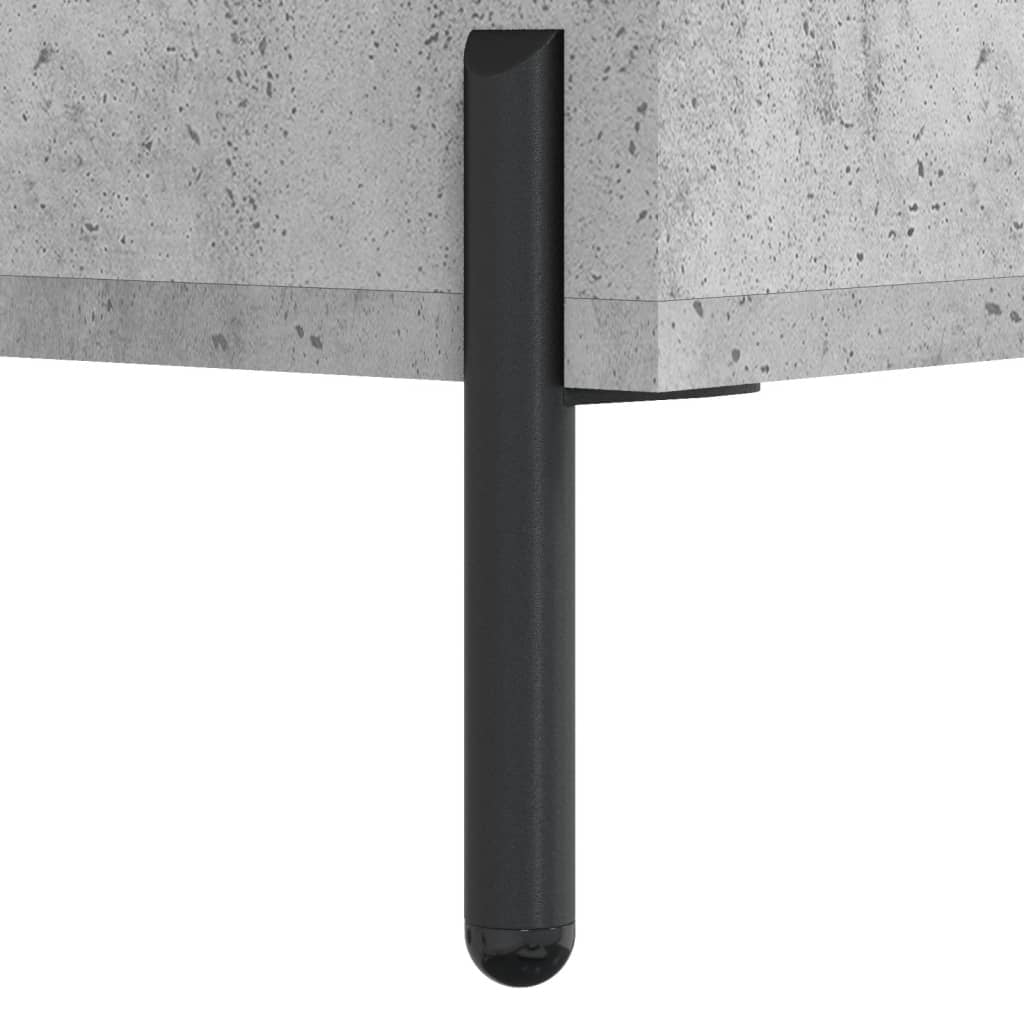 Desk Concrete Grey 140x50x75 cm Engineered Wood