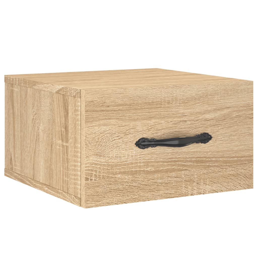 Wall-mounted Bedside Cabinets 2 pcs Sonoma Oak 35x35x20 cm