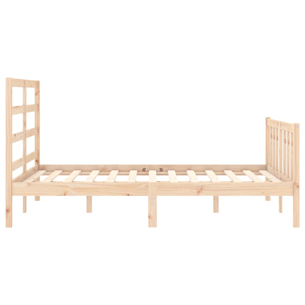 Bed Frame without Mattress Small Double Solid Wood Pine