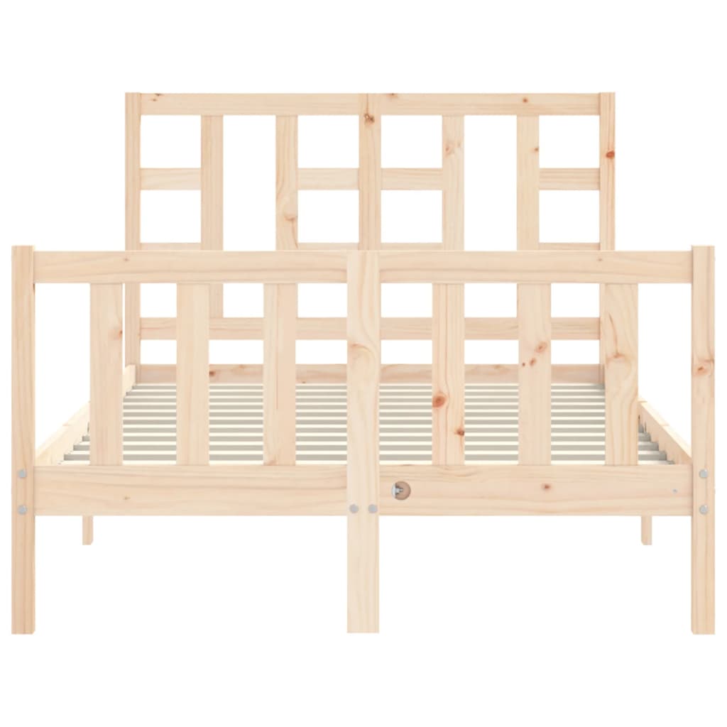 Bed Frame without Mattress Small Double Solid Wood Pine
