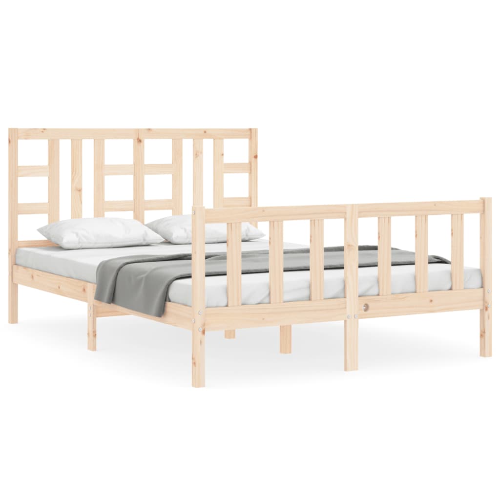 Bed Frame without Mattress 160x200 cm Solid Wood Pine