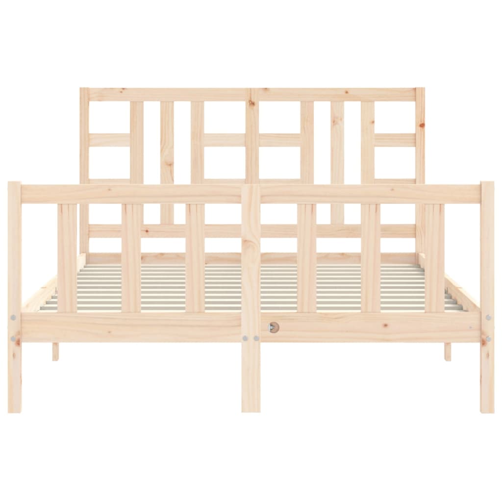 Bed Frame without Mattress 160x200 cm Solid Wood Pine