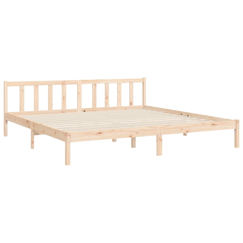 Bed Frame without Mattress Solid Wood Pine