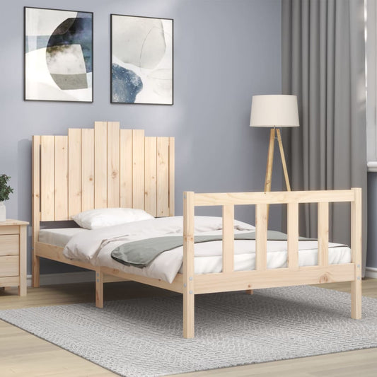 Bed Frame without Mattress 100x200 cm Solid Wood Pine