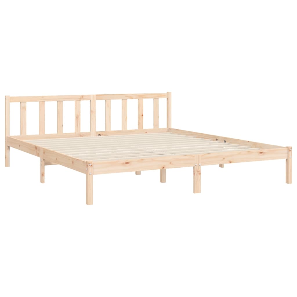 Bed Frame without Mattress Solid Wood Pine