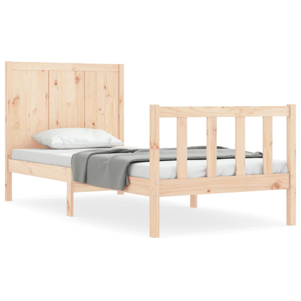 Bed Frame without Mattress Small Single Solid Wood Pine