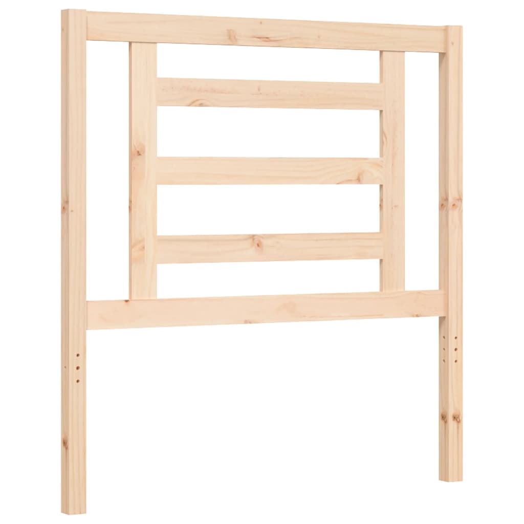 Bed Frame without Mattress Single Solid Wood Pine