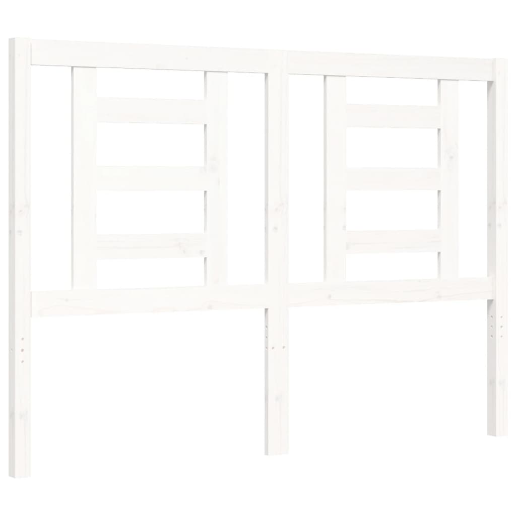 Bed Frame without Mattress White 120x200 cm Solid Wood Pine