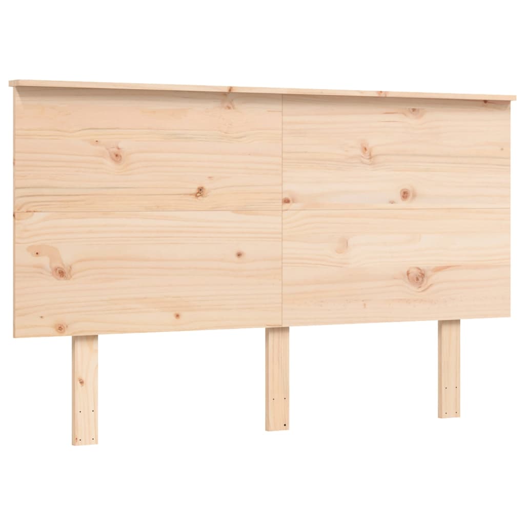 Bed Frame without Mattress 140x190 cm Solid Wood Pine