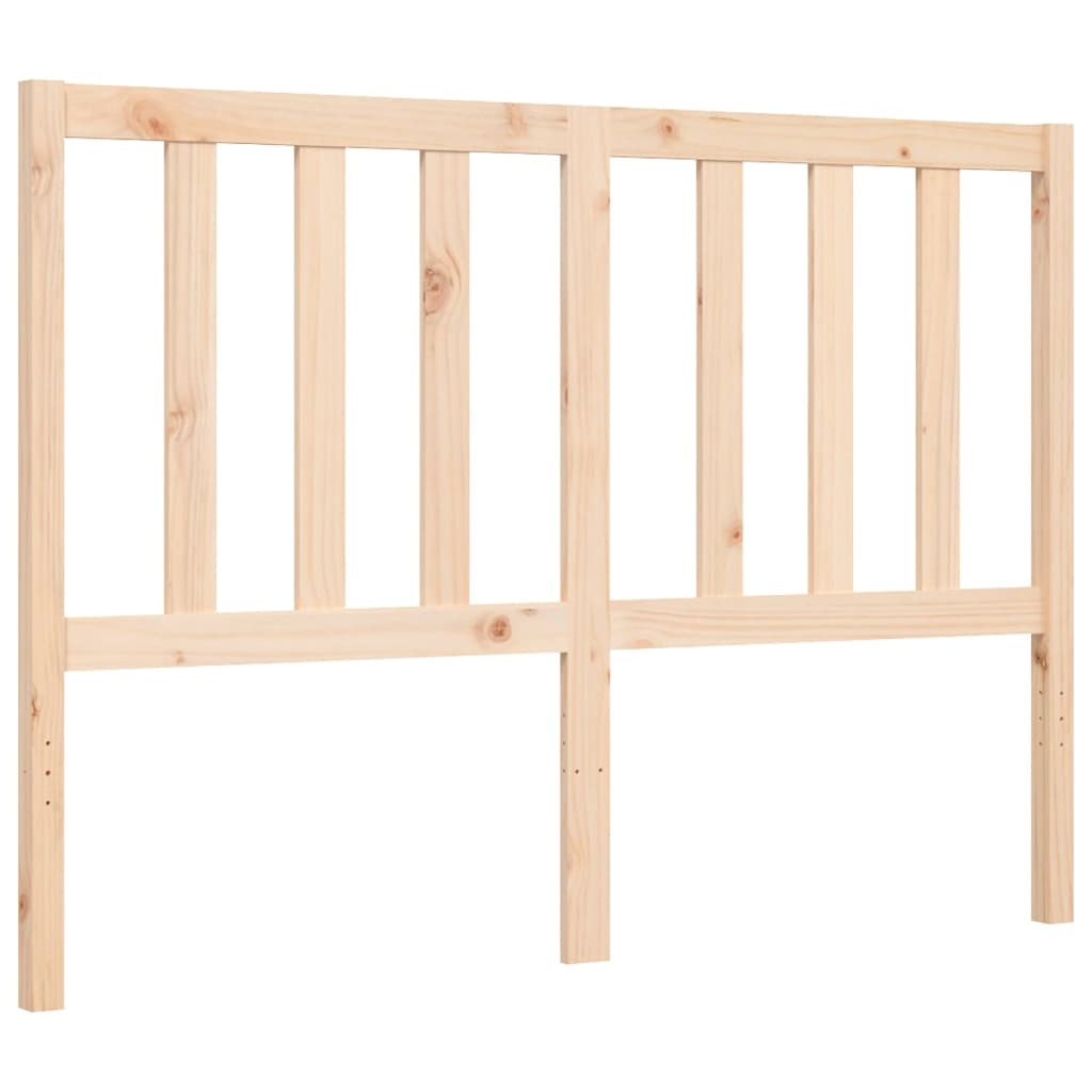 Bed Frame without Mattress 140x190 cm Solid Wood Pine