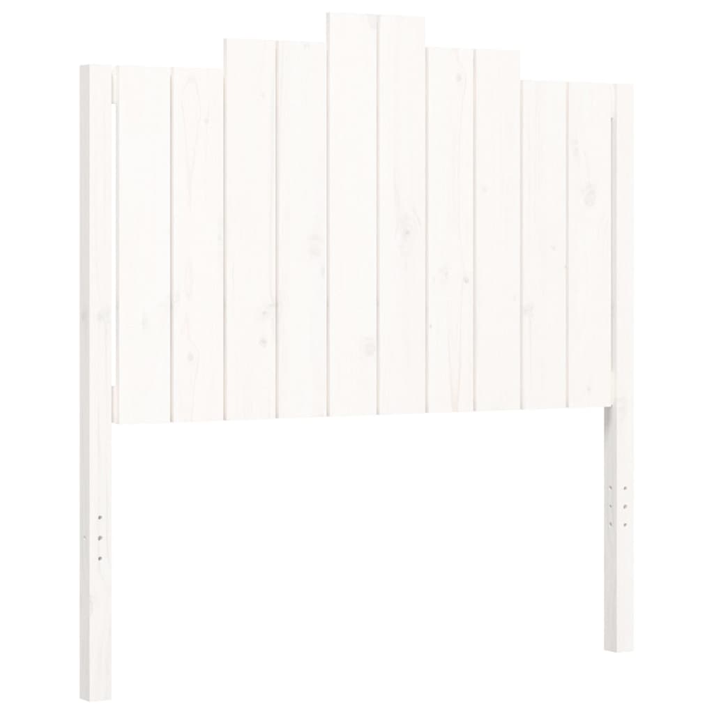 Bed Frame without Mattress White 100x200 cm Solid Wood