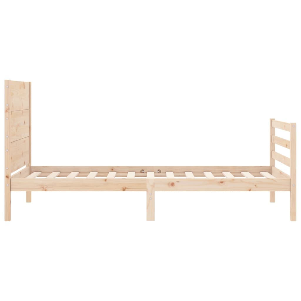 Bed Frame without Mattress Small Single Solid Wood