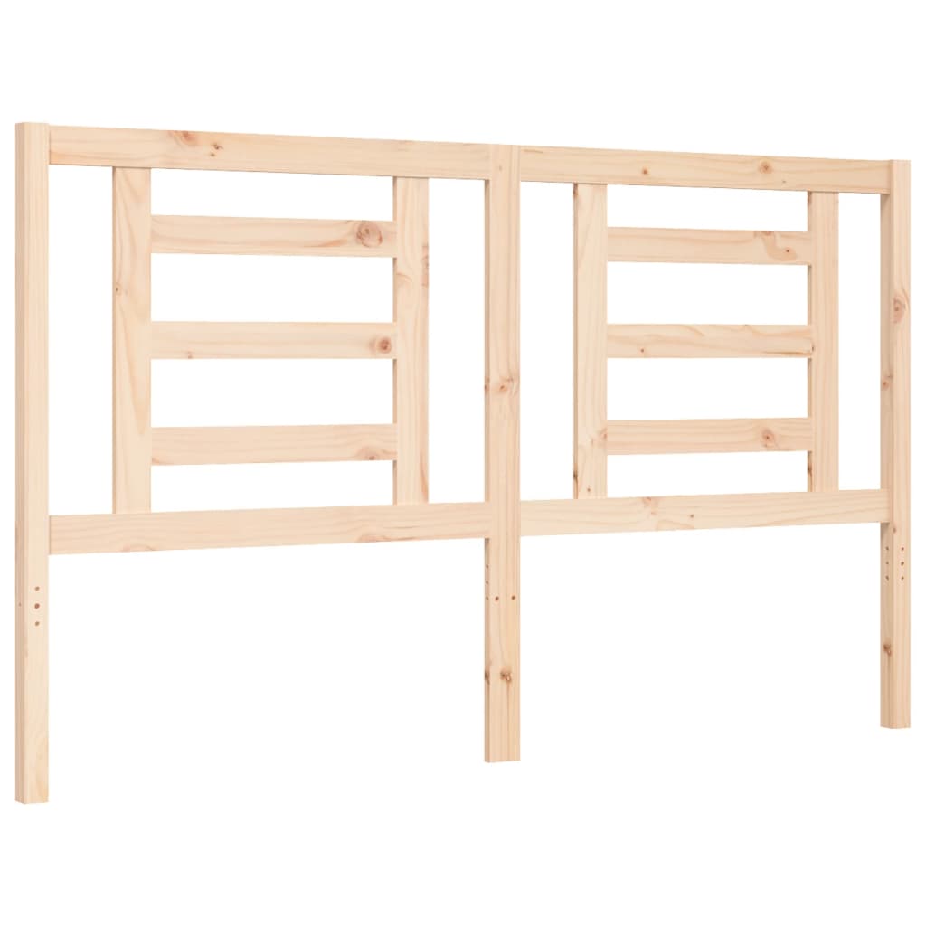 Bed Frame without Mattress King Size Solid Wood