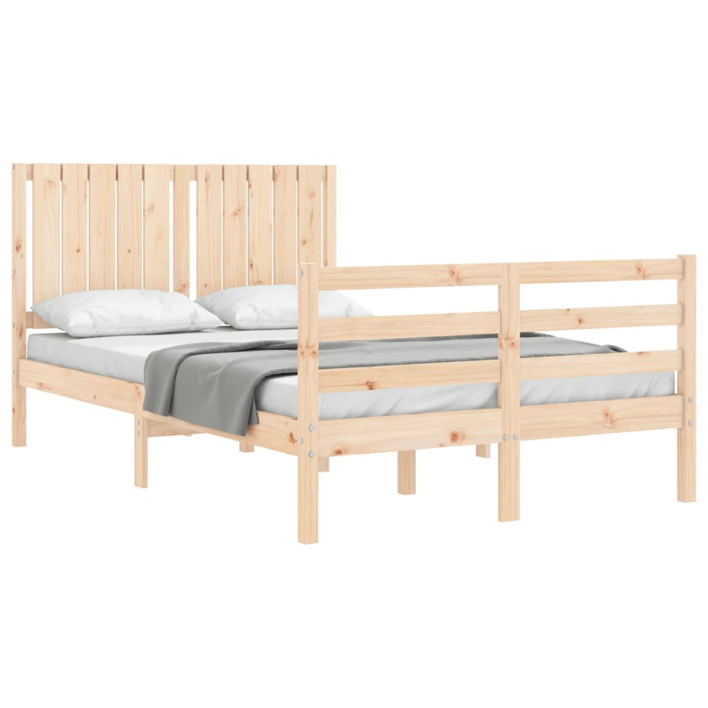 Bed Frame without Mattress 120x200 cm Solid Wood