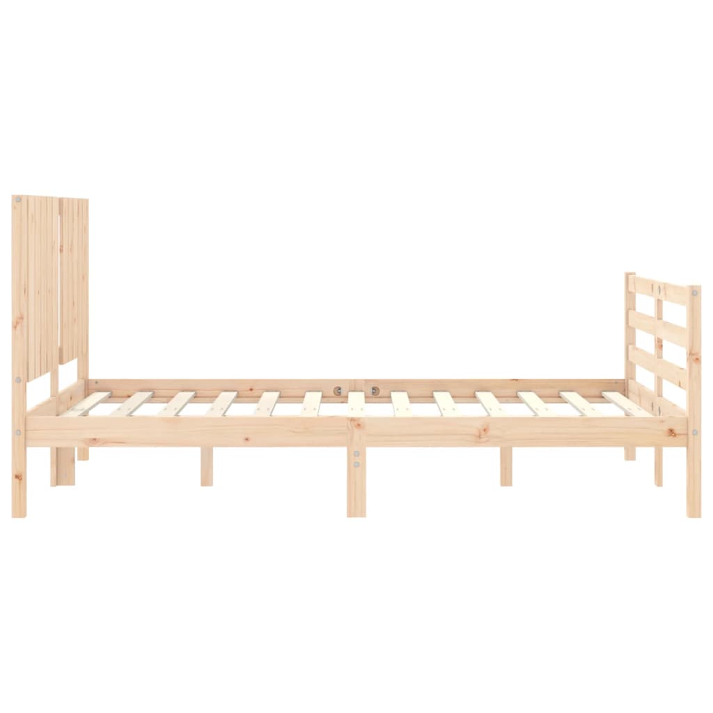 Bed Frame without Mattress 120x200 cm Solid Wood