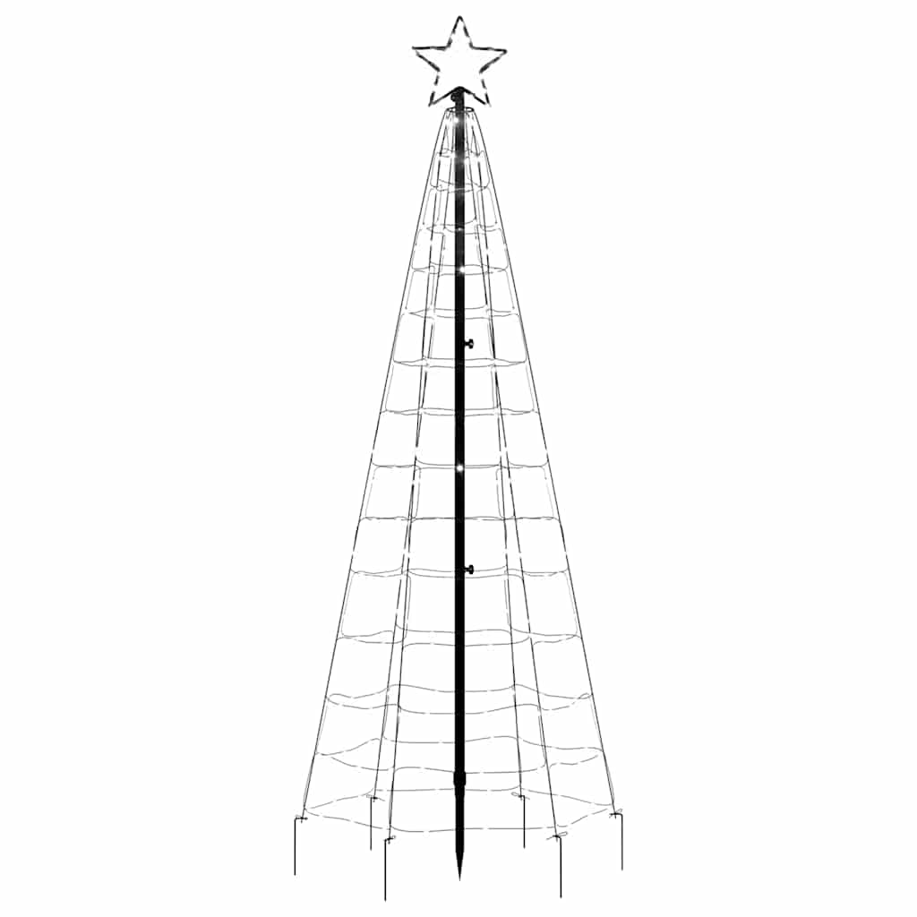 LED Christmas Tree with Spikes 220 LEDs Cold White 180 cm