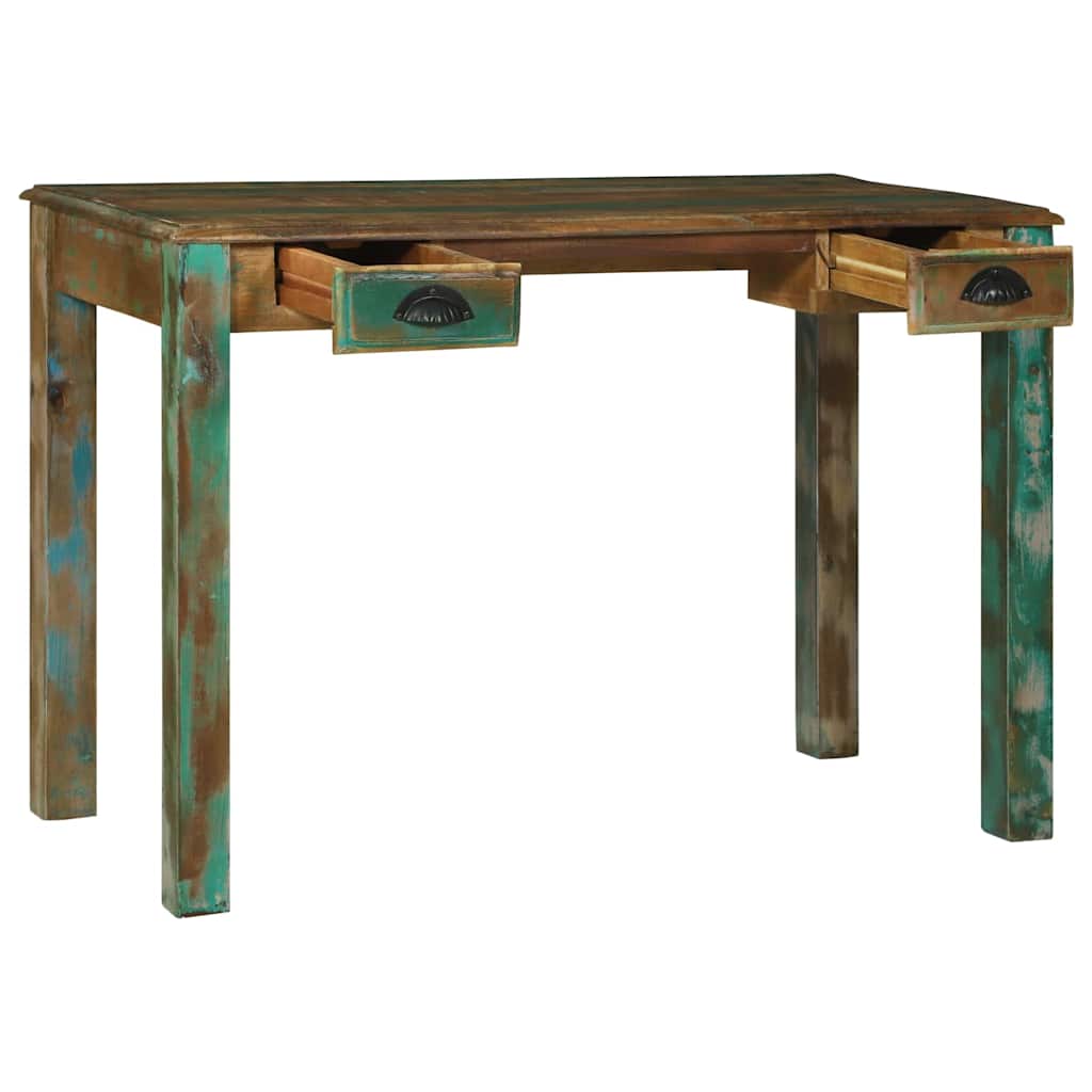 Desk Brown 112 x 55 x 76 cm Solid Reclaim wood