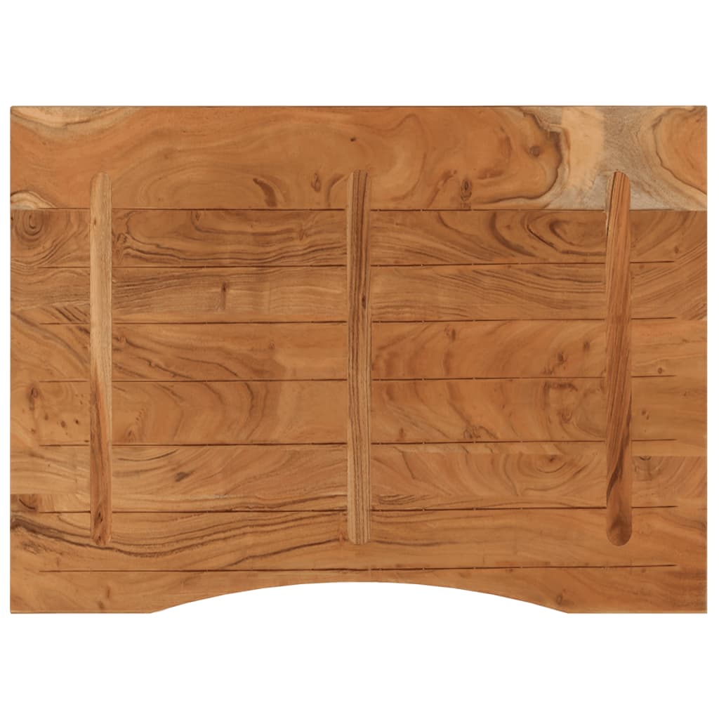 Desk Top 100x80x2.5 cm Rectangular Solid Wood Acacia